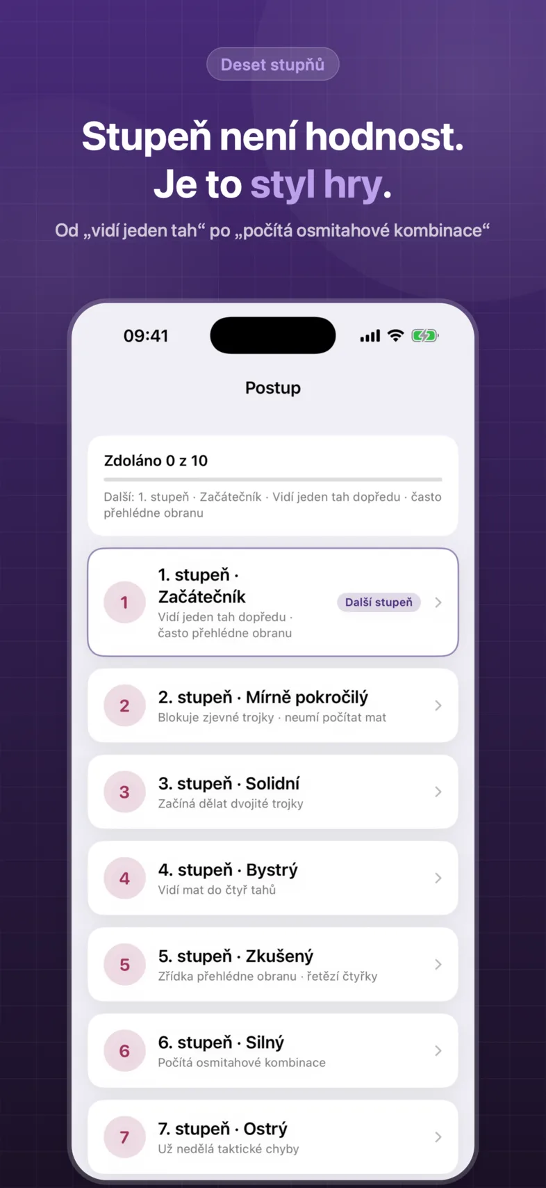 OneSolve Piškvorky: postup o 10 stupních