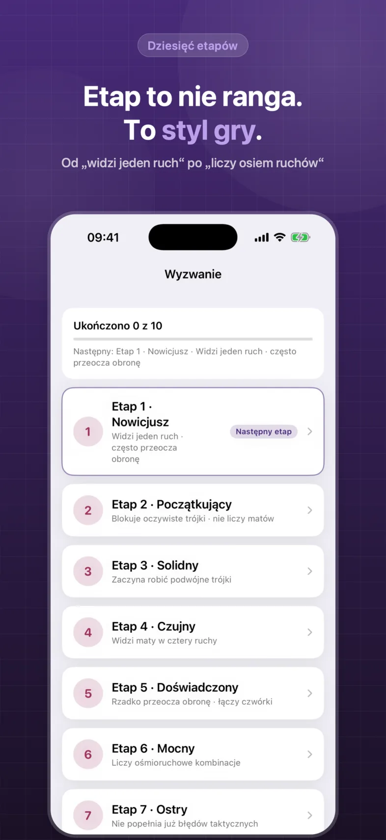 OneSolve Gomoku: wyzwanie 10 etapów